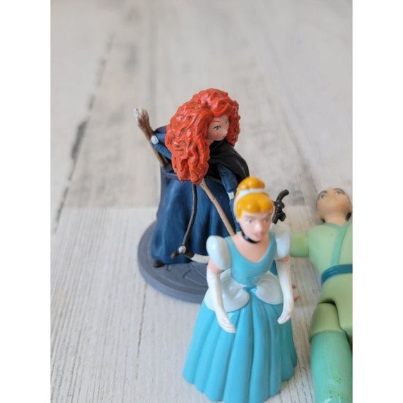 Disney princess Brave Mulan Ariel Cinderella Tangled play set toy figure - Picture 7 of 11